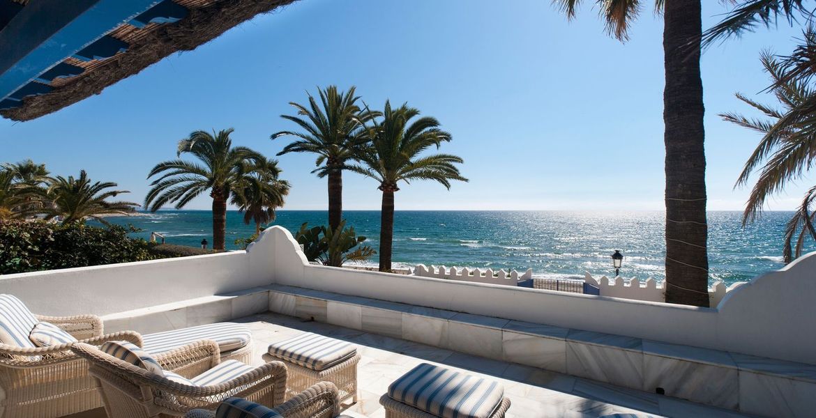 Villa à louer Marbella Golden Mile front beach