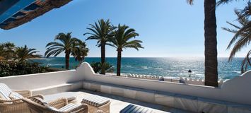 Villa à louer Marbella Golden Mile front beach
