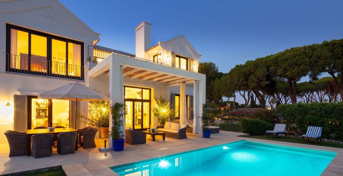 Villa for rent in Marbella Club area.