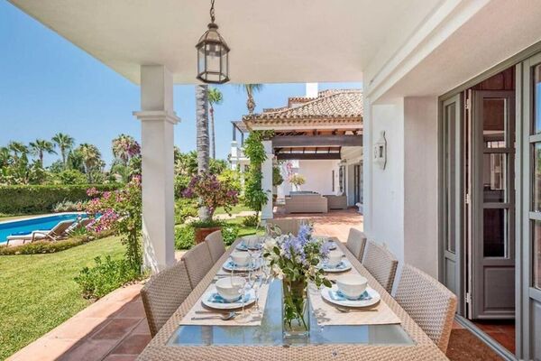 Marbella villa for rent offers accommodation with 500 sqm