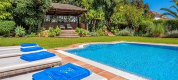 Marbella villa for rent offers accommodation with 500 sqm