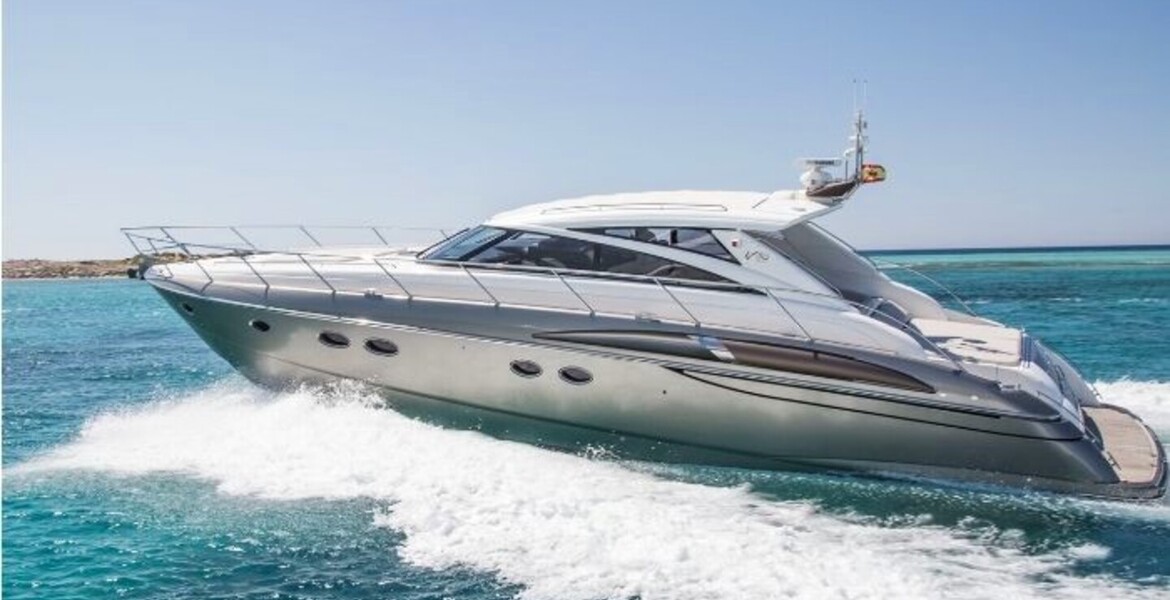 Yacht Princess V58 for rental in Puerto Banús, Marbella 