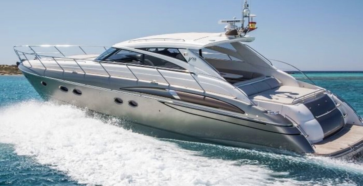 Yacht Princess V58 for rental in Puerto Banús, Marbella 