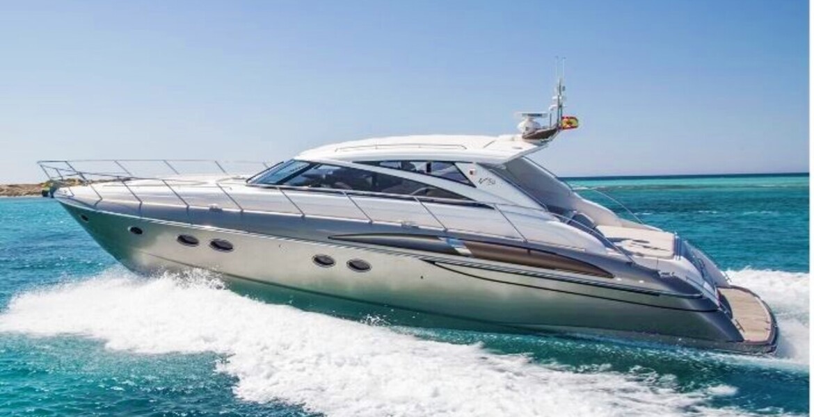 Yacht Princess V58 for rental in Puerto Banús, Marbella 