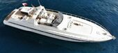 Yacht Mangusta 80 for rental in Marbella, Puente Banus.