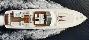 Yacht Mangusta 80 for rental in Marbella, Puente Banus.